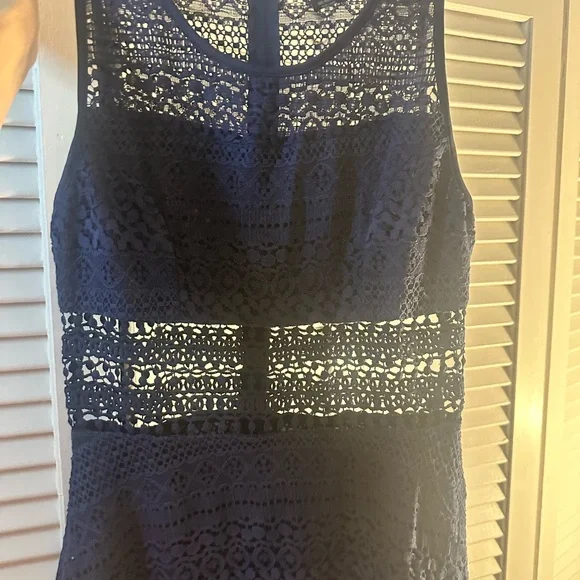 Rue21 Dark Blue Crochet Mini Dress - Picture 7 of 8